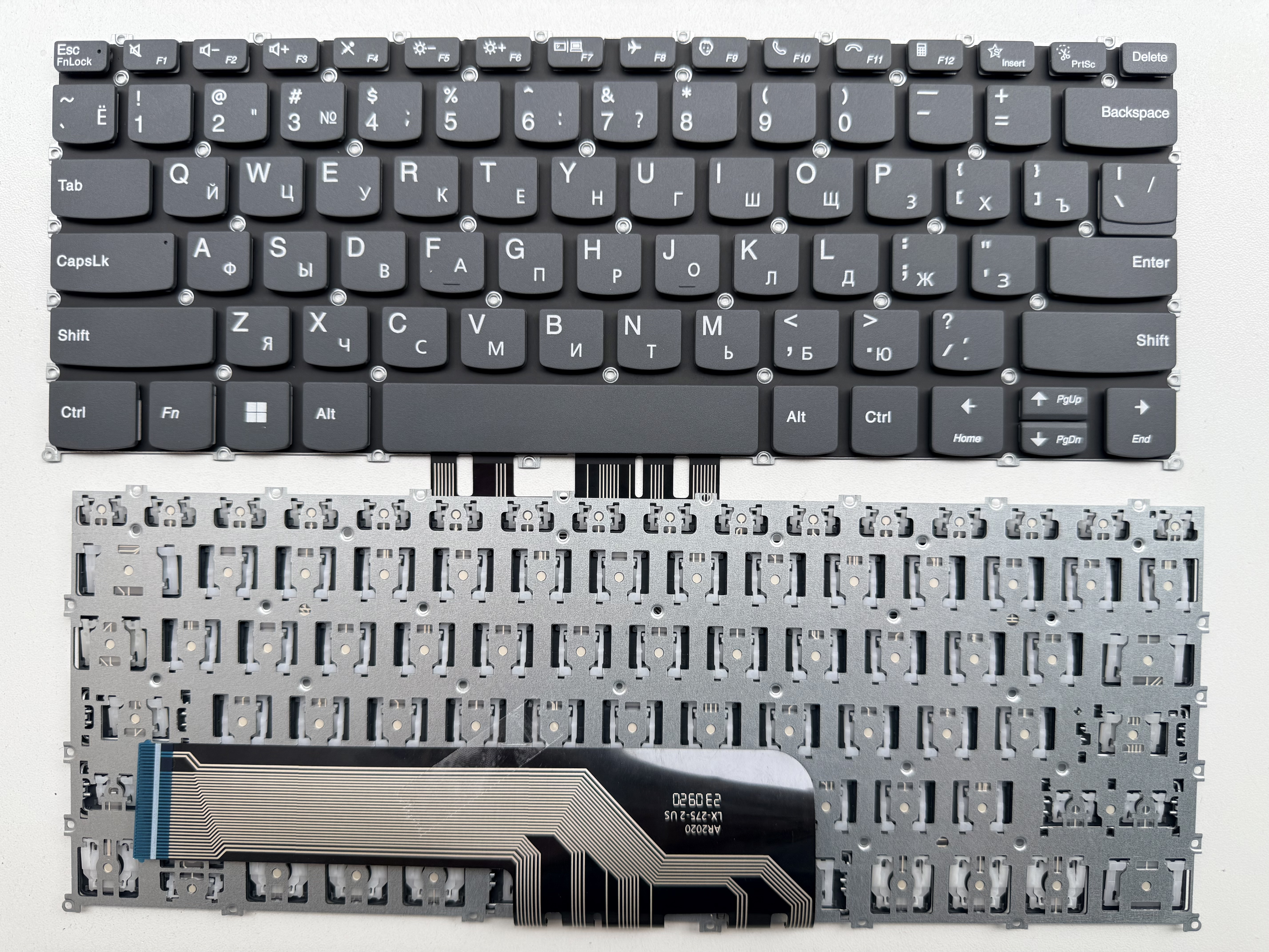 Picture of Laptop Russian keyboard forNew Replacement Laptop Keyboard For LENOVO AIR 14 2021/K4e-itl/K4e-are/14ARE/14itl 2020 Grey (OEM) RU Layout